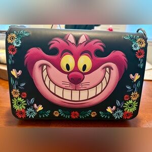 Loungefly Disney Cheshire Cat Floral Crossbody Bag – Alice in Wonderland – NWT